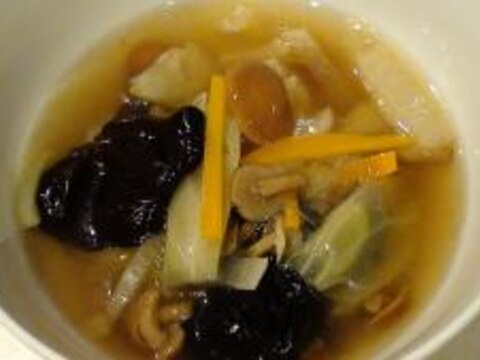 トロ〜ッ♪野菜たっぷり中華スープ